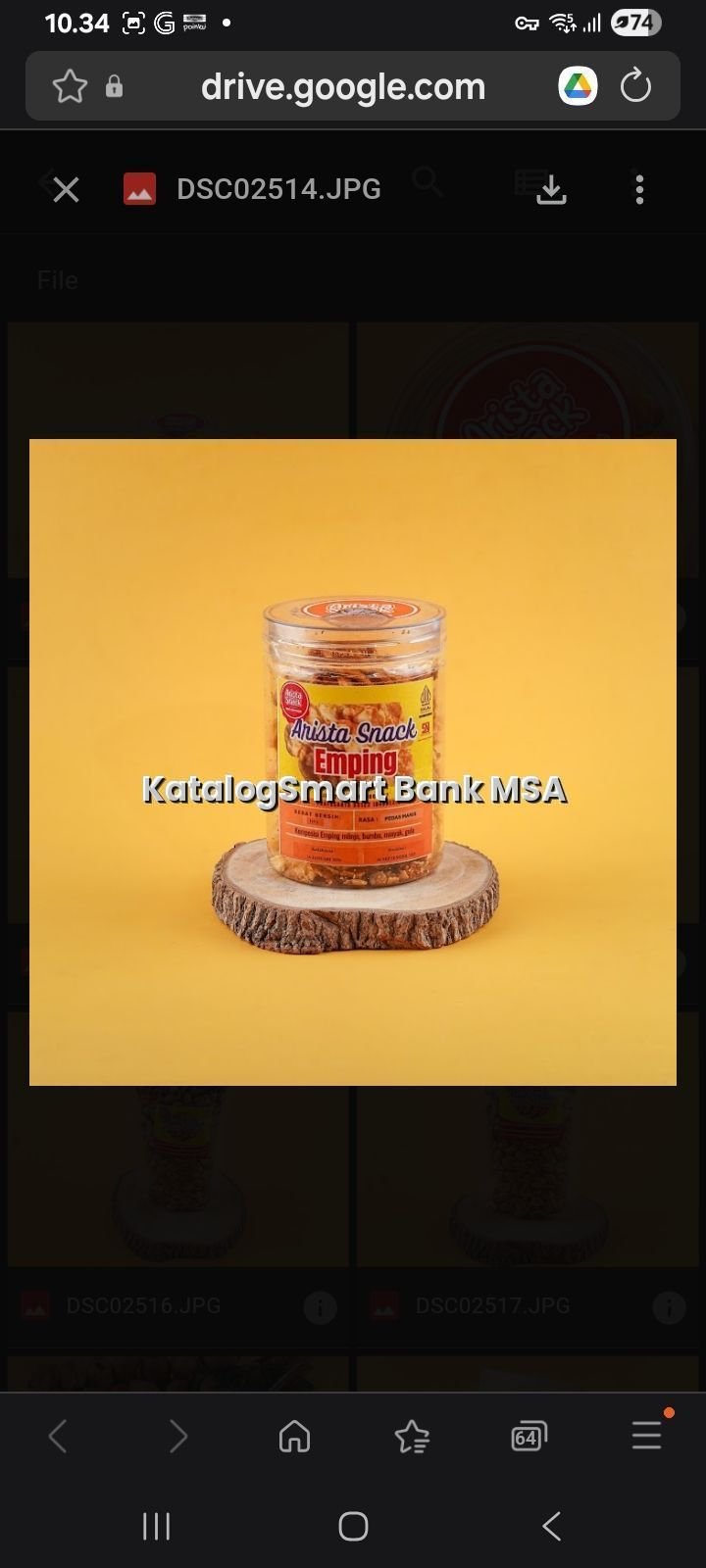 Emping mlinjo pedas manis