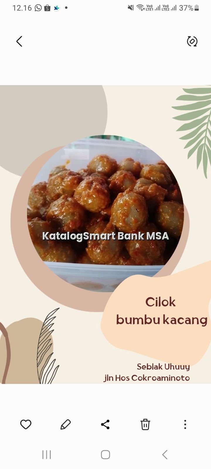 Cilok bumbu kacang