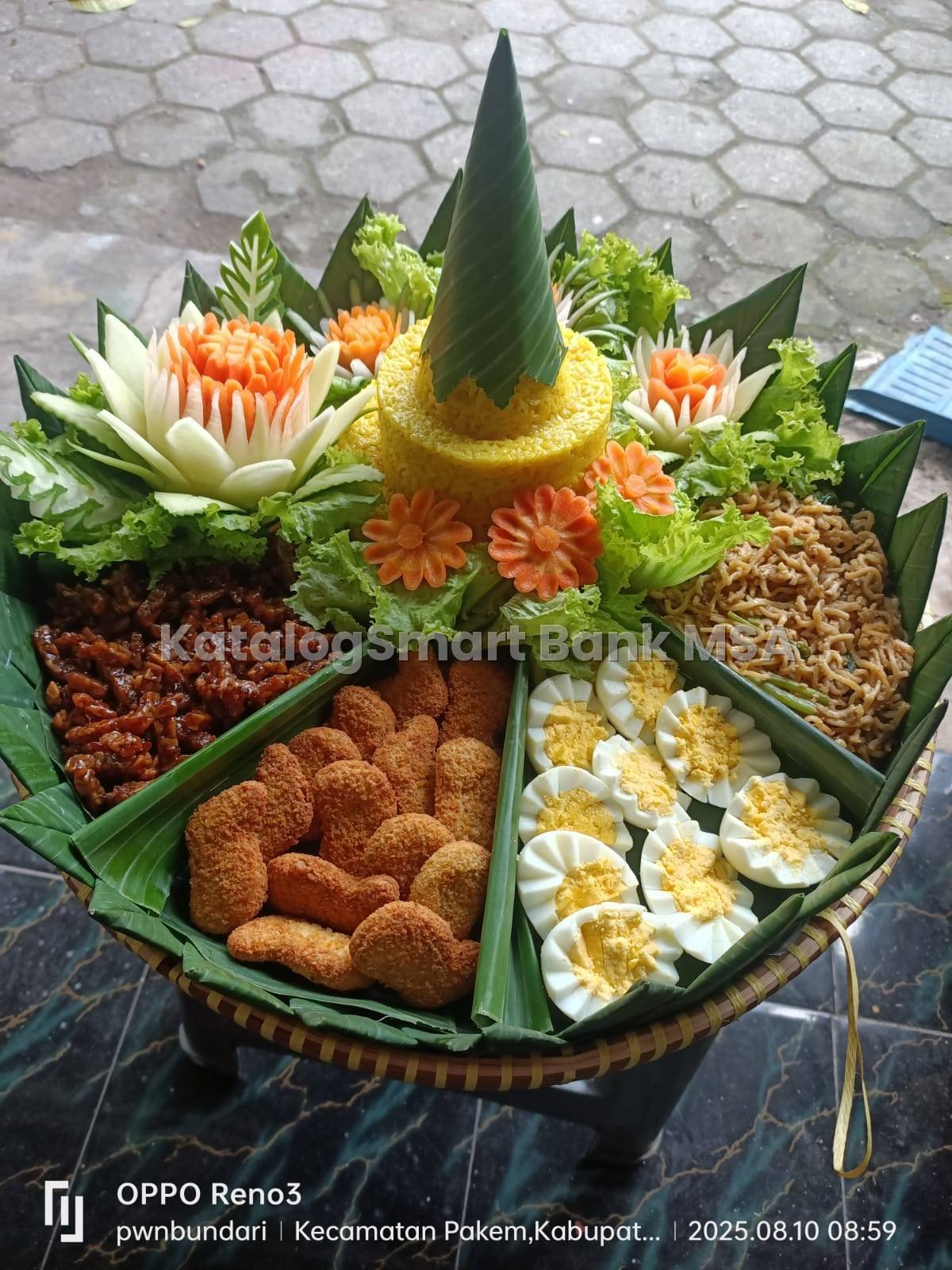 Tumpeng Nasi kuning mini