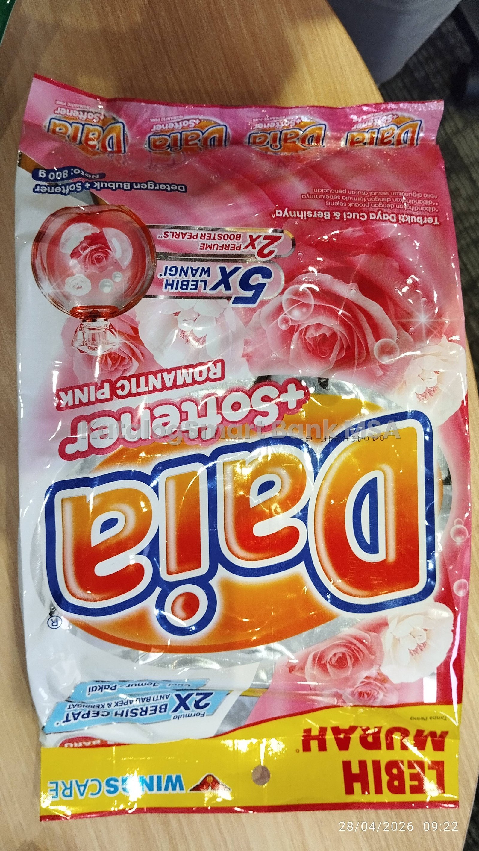 Daia + softener Pink 800g