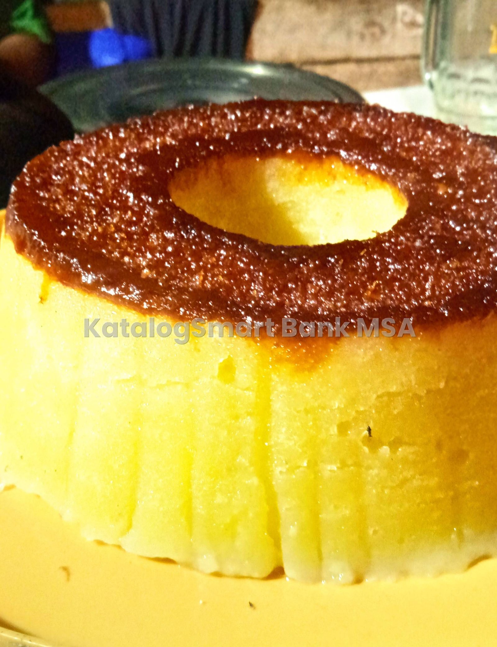 Bika singkong kukus caramel