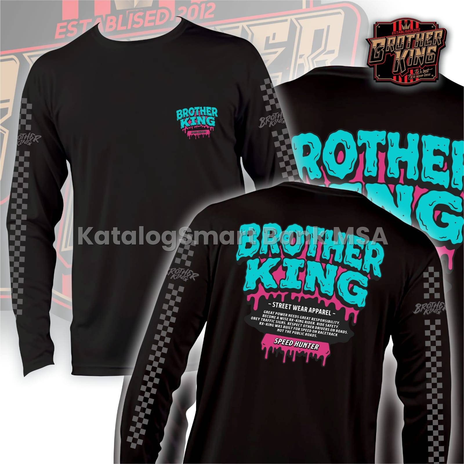 Brother King Lengan Panjang Hitam