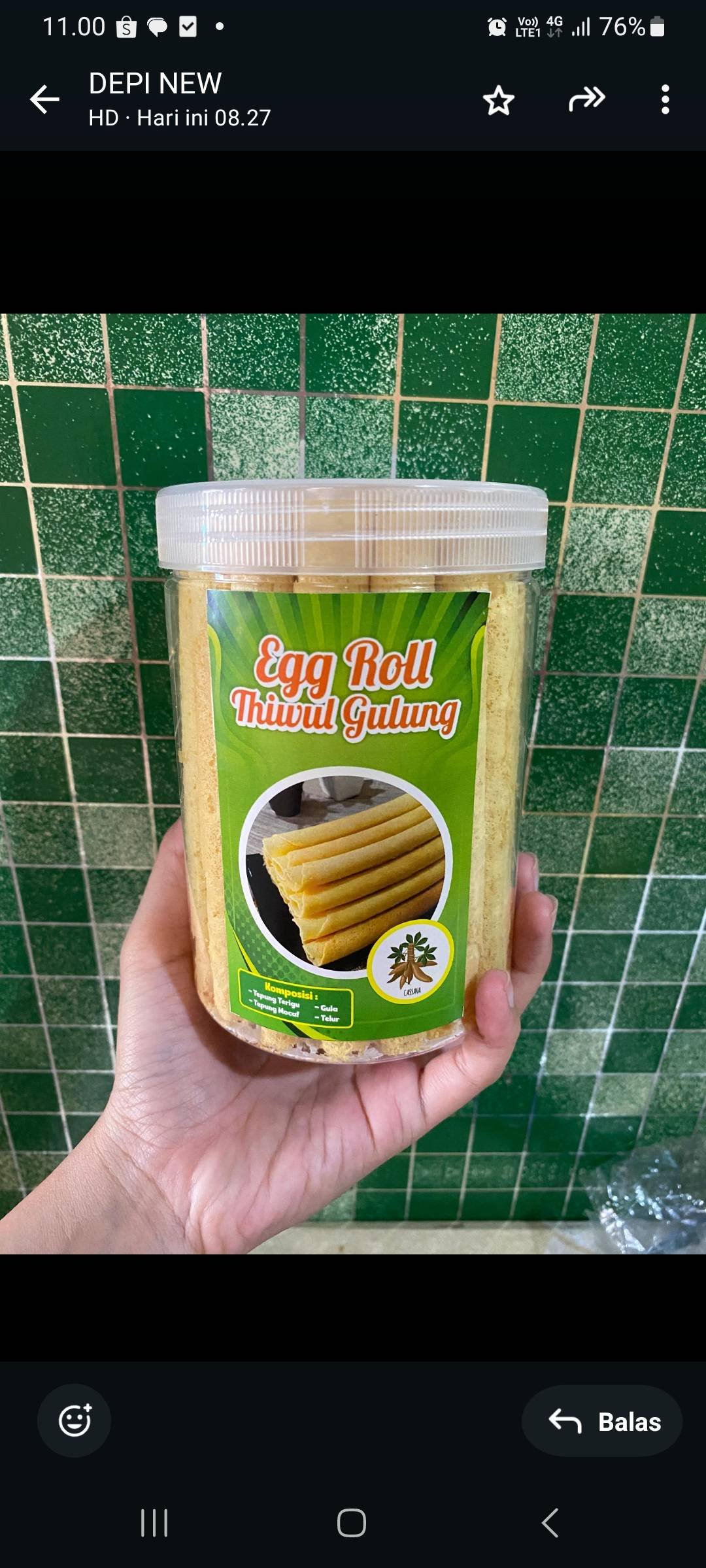 Thiwul gulung bakery