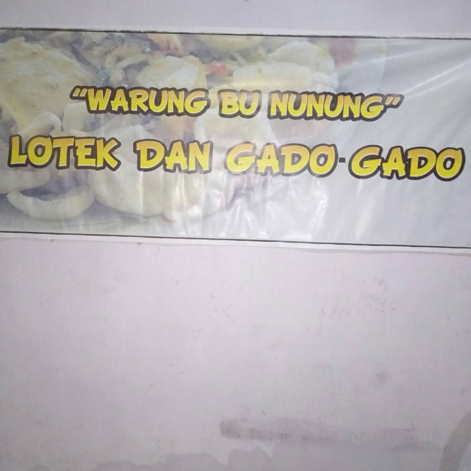Lotek,gado- gado Bu nunung